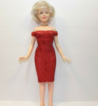 1983 Marilyn Monroe 18 " By World Doll Red Dress By Retros