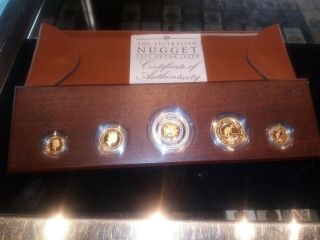 1992 Australian.  999 Gold & Silver Nugget 5 Coin Proof Set 107/500,  Xmas Gift