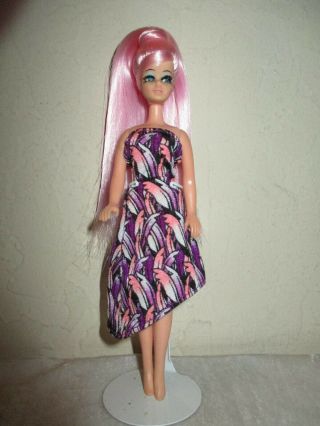 Cusom Rerooted And Redressed Topper Dawn Doll { Cotton Candy }
