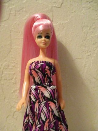 Cusom Rerooted and Redressed Topper Dawn doll { Cotton Candy } 2