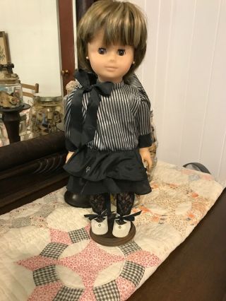 Gotz Doll 18” Brunette With Highlights Black Dress Lace Tights