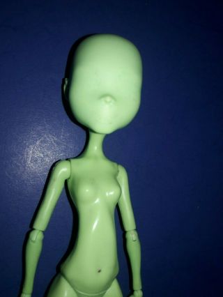 Monster High Create A Monster Design Lab Girl Green Nude Doll Blank Face 2
