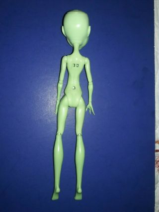 Monster High Create A Monster Design Lab Girl Green Nude Doll Blank Face 3