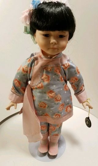 1991 Porcelain Asian Collectible Doll By Brinn 