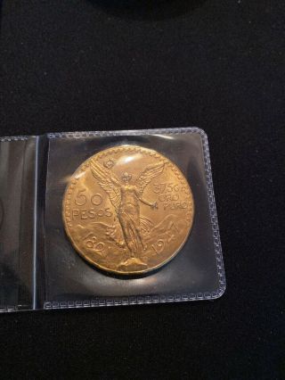 1947 Mexico Gold 50 Peso Centenario Coin,  Uncirculated 