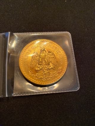 1947 Mexico Gold 50 Peso Centenario Coin,  UNCIRCULATED  2