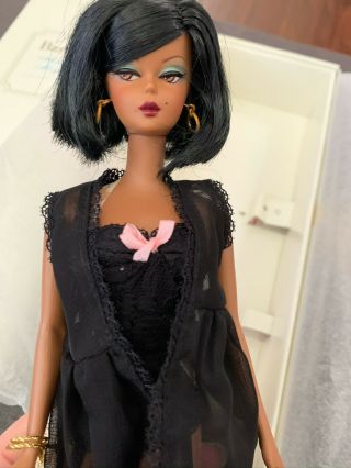2002 African American Silkstone Fashion Model Lingerie Barbie 5