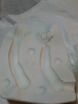 Byron Mold Co.  Shirley Temple Doll Arms Slip Cast Porcelain Ceramic Mold - B127 D