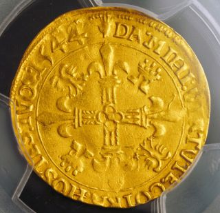 1544,  Spanish Netherlands,  Brabant,  Charles V.  Gold " Couronne D 