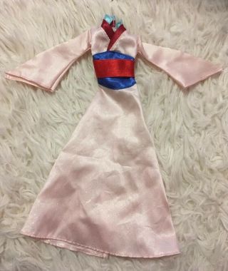 Mulan Disney Doll Dress 1:6 Barbie Size Replacement Part