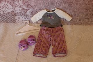 Mckenna Retired American Girl Doll Full Pajama Set -