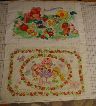 Vintage Strawberry Shortcake Berrykin And Other Pillow Case