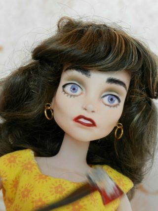 Ooak Art Doll,  Bjd With 12 Posable Joints,  Monster High Dolls,  Mattel,  Barbie,