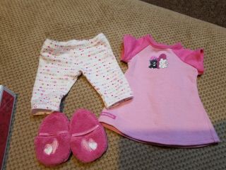 American Girl I Love Pets Pj Set 18 Inch Doll Outfit.  Pre - Owned