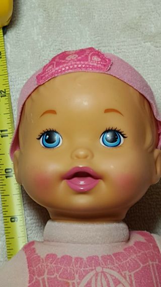 Mattel 2013 Little Mommy Princess Baby Doll 12 " Vinyl /cloth Body With Crown