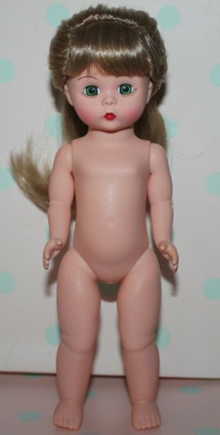 8 " Madame Alexander Ma Nude Dress Me Doll Light Brown Hair In Ponytail Flaw