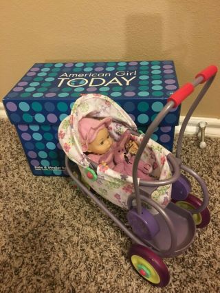 American Girl Baby & Stroller Set With Box And All Accessories