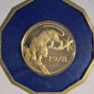 1978fm Belize $250 Dollar Gold Proof Coin W/case Sleeve U.  S.