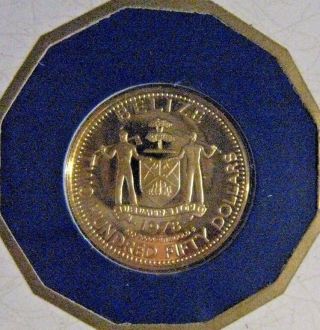 1978FM Belize $250 Dollar Gold Proof Coin w/Case Sleeve U.  S. 2