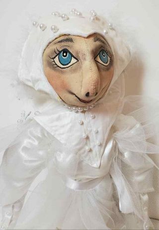 Ooak Handmade Doll Winter Witch Crone
