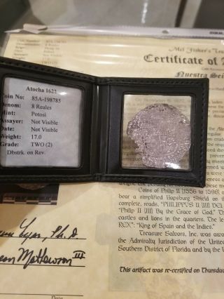 Atocha Mel Fisher 8 Reales Shipwreck Silver Coin