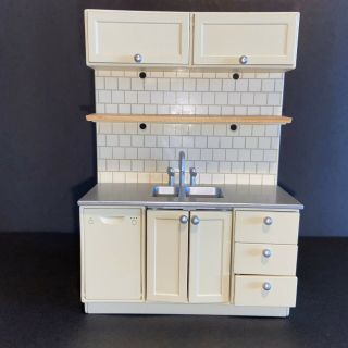 Lundby Smaland Dollhouse Furniture Accessories Modern Kitchen Sink Dishwasher