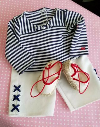 American Girl Outfit For 18” Doll All Ag Tagged Nautical X 2
