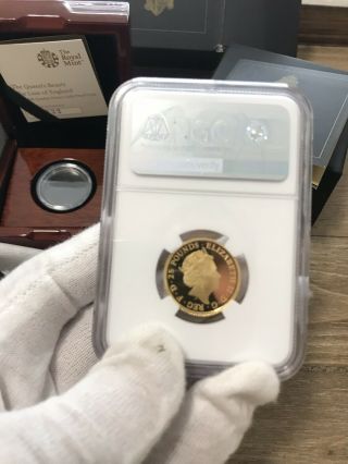 2017 Queen’s Beast Gold Lion Of England 1/4 Oz.  PF 70 Ultra Cameo 2