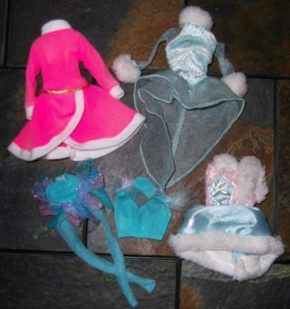 Barbie Doll Clothes - 4 Assorted Age Ice Skating Costumes