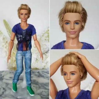 Mattel Barbie Fashionistas Blond Hair Ken Jointed Boy Boyfriend Handsome Man Htf