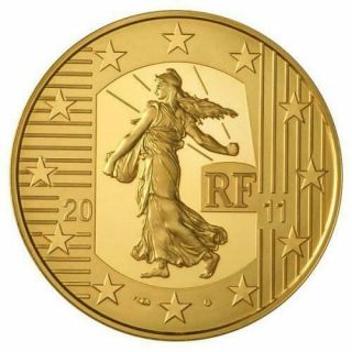 France 2011 - 100€ - La Semeuse 2011 - 1/2oz Gold Coin