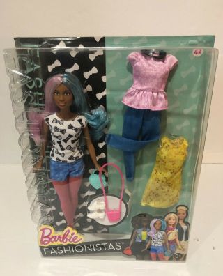 Barbie Fashionistas Doll & Fashion - 42 Blue Violet Petite Doll - Never Opened