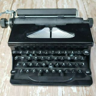 AMERICAN GIRL Kit ' s Typewriter - Retired - Partial Set w/ Box,  Newspaper & Eraser 2