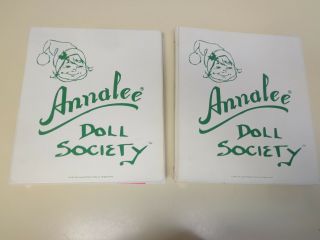 Annalee Doll Society Magazines Catalogs (25 Issues) In 2 Binders Collectors