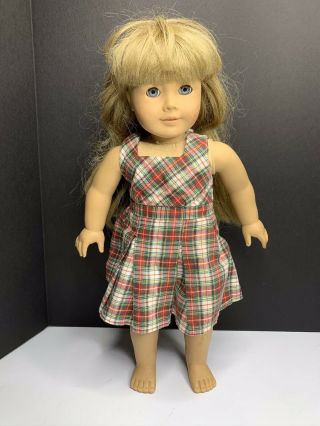 American Girl Pleasant Company Kirsten 18” Doll Blue Eyes Blonde Hair Clothes