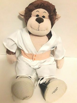 Build A Bear Karate Monkey Plush Brown Stuffed Toy With Outfit & Shoes 20 " Babw