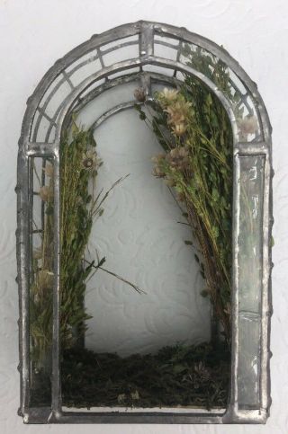 Miniature Dollhouse Garden Arbor Arch Glass Wire Fairy