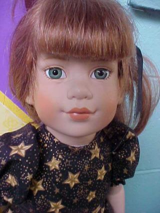 Magic Attic Megan 18 " Doll In Holiday Dress With Green Eyes