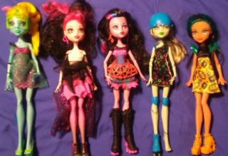 Monster High 11 " Doll Lot×5 Draculaura Daughter Of Dracula