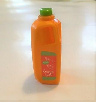 American Girl Gourmet Kitchen / Pop - Up Camper Doll Food Fresh Orange Juice
