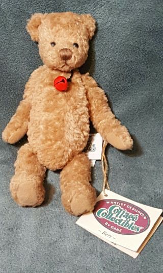 1999 Ganz Cottage Collectibles Teddy Bear Bert 7 " Plush Stuffed Animal Lorraine