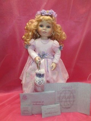 P28 Marie Osmond Porcelain Doll 19 " Veronica Violet 751 Sweet Sachet 2002