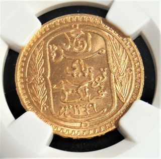 Tunisia: Gold 100 Francs Ah 1349 (1930) Ms65 Ngc.