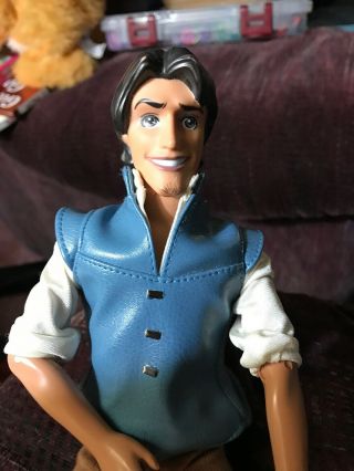 2009 Disney Tangled Figure Prince Flynn Rider Mattel Doll 12 Inch Rapunzel Movie