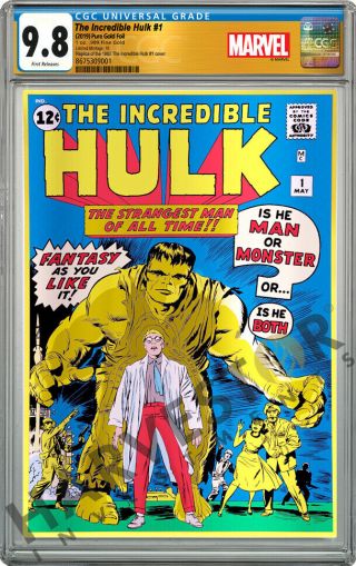 Marvel Comics - The Incredible Hulk 1 - Cgc 9.  8 First Releases Mintage: 10