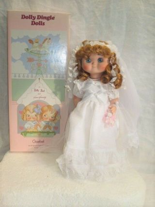 Dolly Dingle Doll Wedding Day Doll 10 " In Gown & Vale