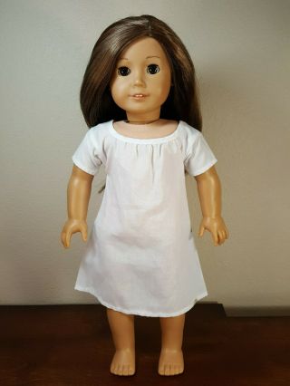 Authentic American Girl Doll Clothes 18 Inches White Dress Outfit