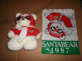 1987 Dayton Hudson Santa Bear With Bag Owned By Gm Executive Jon Moss