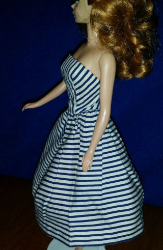 Vtg 1959 - 62 Mattel BARBIE Cotton Casual Striped Dress only 912 Replacement EUC 2