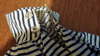 Vtg 1959 - 62 Mattel BARBIE Cotton Casual Striped Dress only 912 Replacement EUC 3